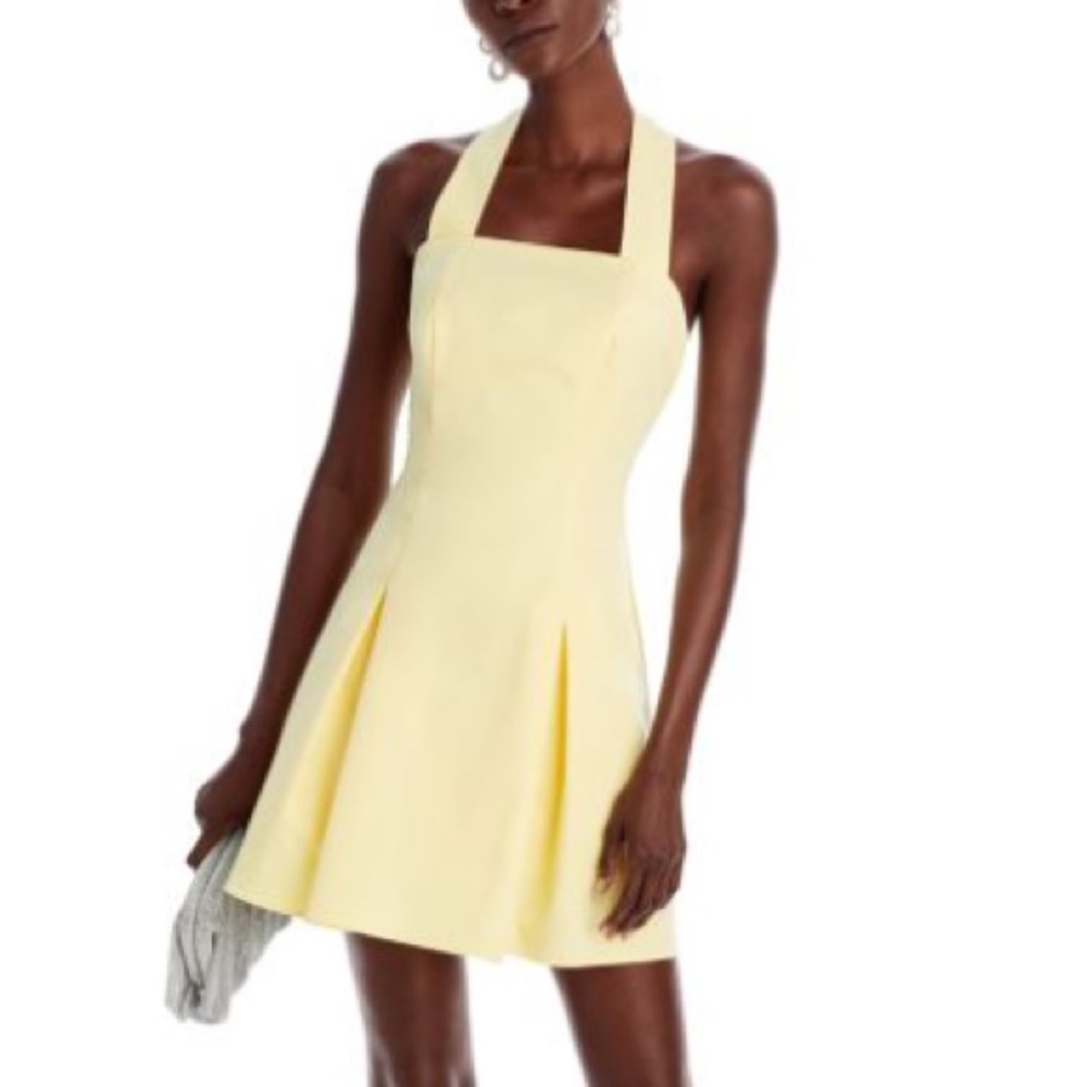 AQUA Halter Mini Dress